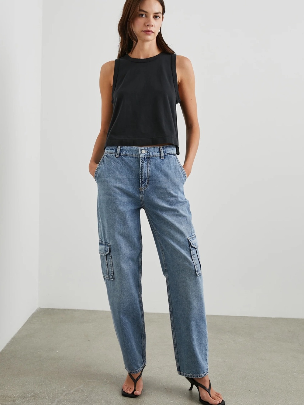 Rails Speedway Cargo Relaxed Boyfriend Jeans size 28